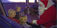 Watch a video of the Holiday Express Thanking Military Families