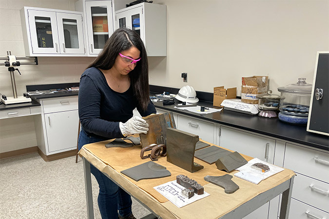 Manal Bishr, director of BNSF’s Technical Research and Development Lab in Topeka, Kansas.